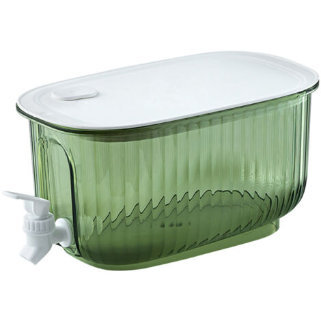 Beverage Drink Dispenser Large Capacity Food Grade Thickened Leakage Proof Cold Kettle with Faucet for Home Green (1/5)