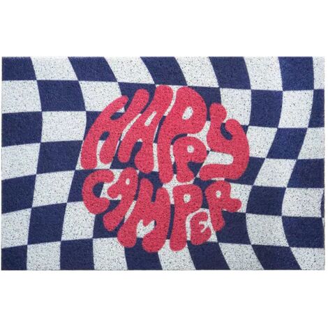 Checkerboard Kitchen Rugs Washable Hallway Entry Carpet Non Slip Entryway Runner Mat for Home Restaurant Office Blue (1/5)
