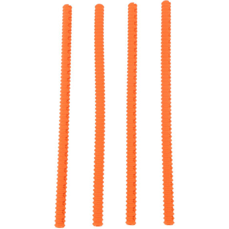 4PCS Oven Rack Protector Heat Resistant Silicone Edge Liner Cover Oven Accessories for Kitchen Restaurant Orange (1/5)