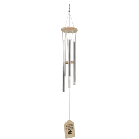 Pet Memorial Wind Chimes Wooden Outdoor Sympathy Wind Chimes Dog Memorial Remembrance Gifts with Thickened Aluminum Tubes for Home Garden Decor (1/5)