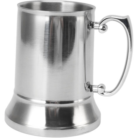 Stainless Steel Beer Mug Anti Slip High Temperature Resistant Modern Beer Cup Coffee Mug 500ml (1/5)