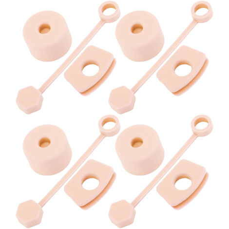 4 Set Silicone Spill Proof Stopper Set Tumbler Accessories Including Straw Cover Cap Square Leak Stopper Round Lid Stopper Plug Pink (1/5)