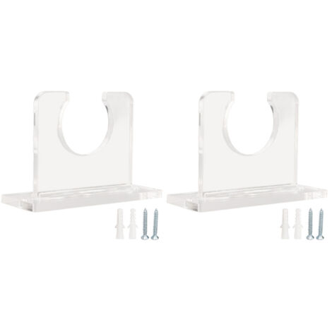 2pcs Baseball Bat Holder for Vertical Display Sturdy Acrylic Bat Hanger Baseball Bat Wall Mount Display Rack (1/5)