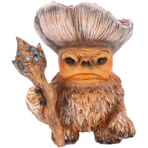 Fairy Mushroom Monster Resin Gothic Style Exquisite Vividly Detailed Outdoor Garden Statue for Lawn Yard Balcony A (1/5)