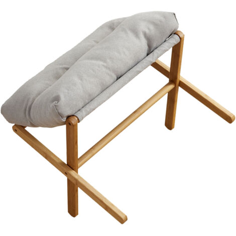 Foot Stool Foldable X Leg Modern Multifunctional Foot Rest with Soft ...