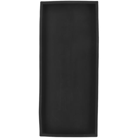 Silicone Storage Tray Silica Gel Kitchen Sorting Plate Tray Cosmetics Organizer Tray for Bathroom Dressing Table Black Large Size