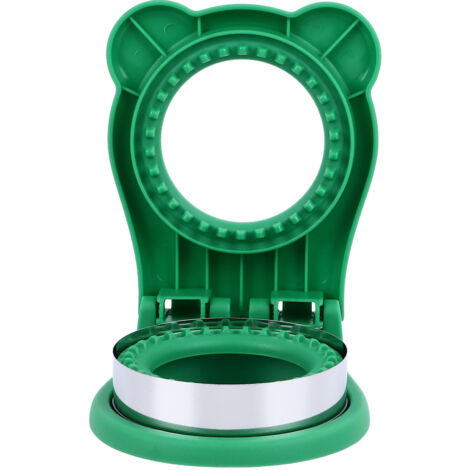 Sandwich Cutter Mold Manual Cake Bread Cutter Sealer Tool Round for Kitchen Cooking Green (1/5)