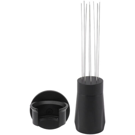 Coffee Distribution Tool Non Stick Black Aluminum Alloy Stainless Steel Coffee Stirring Tamper for Coffee Making (1/5)