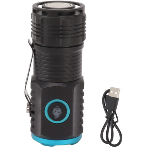 Mini Powerful Flashlight High Luminous Flux 2000lm Bright USB C Rechargeable LED 6 Modes IPX4 Waterproof Tail Magnet (1/5)
