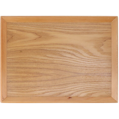 Rectangle Wood Tray Multifunctional Serving Tray for Fruit Food Pizza Gathering Outdoor 36.5 X 27cm (1/5)