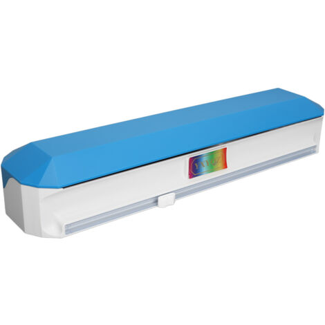 Plastic Wrap Dispenser with Slide Cutter Smooth Cutting Adjustable Reusable Cling Film Dispenser for Tin Foil L 38x9.8cm (1/5)