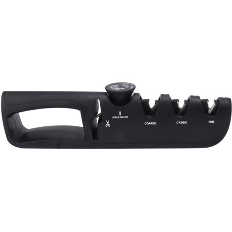 Adjustable Knife Sharpener 4 in 1 Black Sharp Adjustable Kitchen Knife Sharpener for Home Restaurant (1/5)