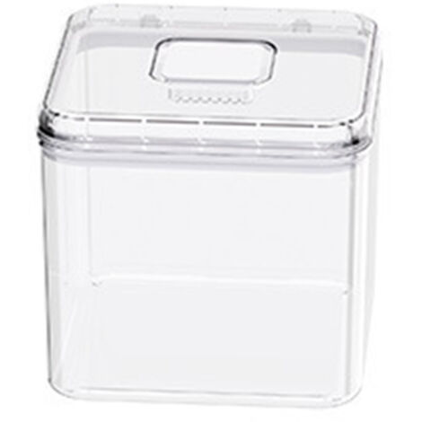 Rice Container Airtight Anti Bugs Moistureproof Hinged Lid Strong Plastic Rice Storage Bin for Family Kitchen White(16.5lb Capacity) (1/5)