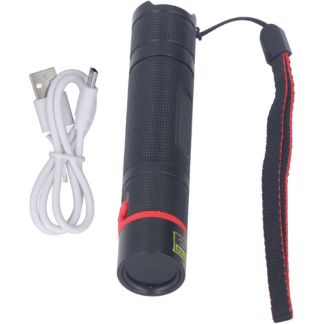 365nm Mini UV Flashlight Black Light USB Rechargeable LED Blacklight Pet Urine Detector for Dog Cat Urine Dry Stains (1/5)