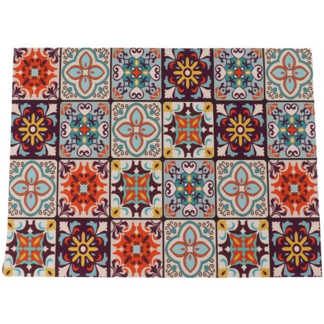 Coffee Bar Mat 3.5mm Thick Bright Colors Anti Slip Rubber Backed Waterproof Dish Drying Mat for Kitchen Dining Room 15.7in Wide and 19.7in Long (1/5)