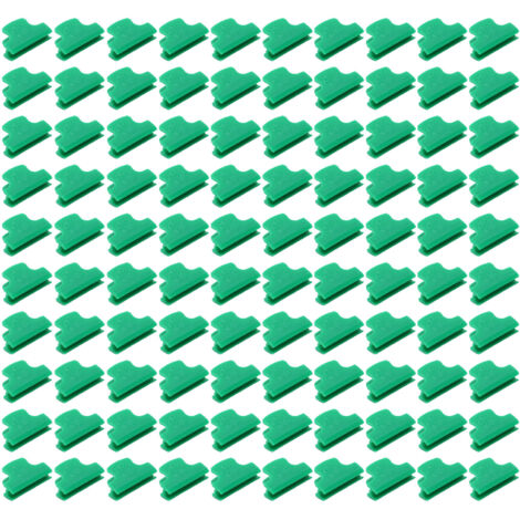100Pcs 6mm Plastic Greenhouse Film Clamps Pipe Clamps Greenhouse Covering Accessories for Fixing (1/5)