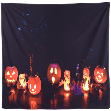 Halloween Tapestry Decorative Wall Hanging Carpet for Bedroom Living Room Office Festival230x180cm / 90.6x70.9in (1/5)