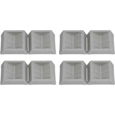 8PCS Rubber Caster Cups Furniture Wheel Stoppers Floor Protector for Bed Office Chair Cabinet Sofa Closet Wheels (1/5)