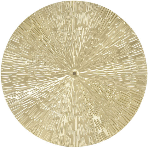 Round Wall Art Decor Elegant Style Iron Material 24.5cm/9.6in Delicate Texture Appearance Golden Irregular Circle (1/5)