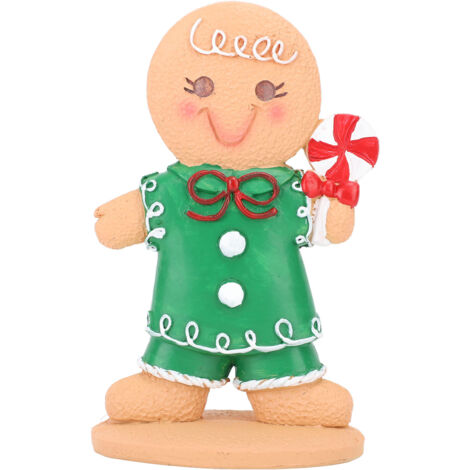Gingerbread Kids Tabletop Figures Creativity Cute Christmas Gingerbread Table Decor for Store Bar Boy Candy (1/5)