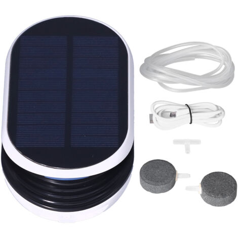 USB Air Pump Solar Aquarium Air Pump with 3 Working Modes Portable and Environmentally Friendly for Swimming Pool Pond (1/5)