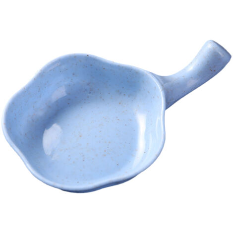Small Dish Blue Multifunctional Safe Durable Reusable Small Dipping Sauce Bowls with Handle for Kitchen Restaurant