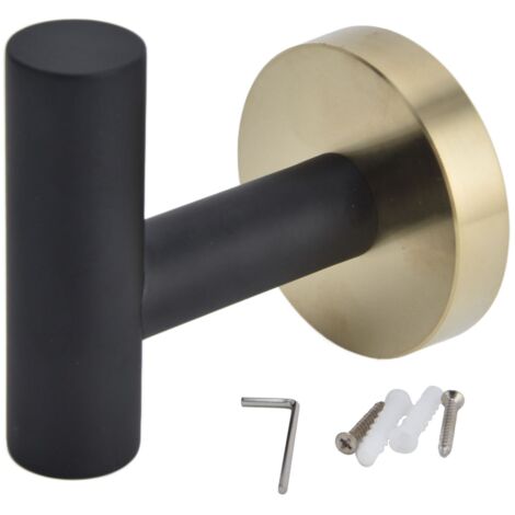 Towel Bar 4 Protective Layers Elegant Style Black Gold Bath Accessories for Kitchen Hotel (1/5)