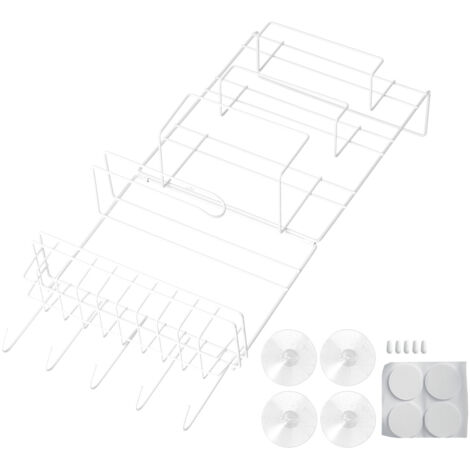 Refrigerator Storage Rack Iron Durable Side Wall Mounted Mini Fridge Organizer for Home Kitchen Restaurant (1/5)