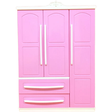Doll Closet Clothing Organizer Mini Princess Furniture Wardrobe Ornaments Doll House Closet Toy Accessories (1/5)