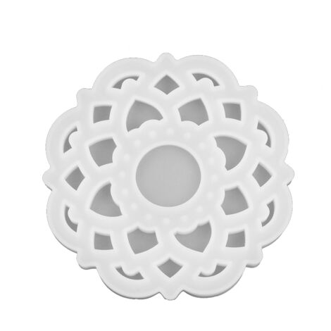DIY Crystal Epoxy Resin Mold Innovative Shaped Mirror Silicone Candle Holder Mold for BakeryLotus Mold 60‑734 (1/5)