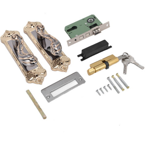 Door Handle Lock Silent Lock Bearing Safety Lever Handle Reversible Bedroom Door Lock (1/5)