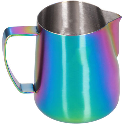 Milk Frothing Pitcher 304 Stainless Steel Milk Jugs Coffee Frothing Pitchers Latte Art Jug for Making Coffee400ml (1/5)