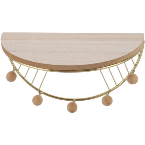 Modern Wall Shelves Fan Shaped Textured Exquisite Floating Shelves for Living Rooms Bedrooms Study Rooms Gold (1/5)