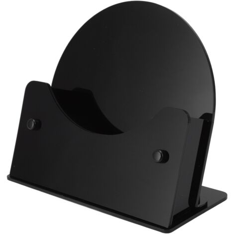 Round Placemat Holder Heat Resistant Easy Cleaning Durable Plastic Nonslip Mat Base for Table Kitchen Black Base (1/5)