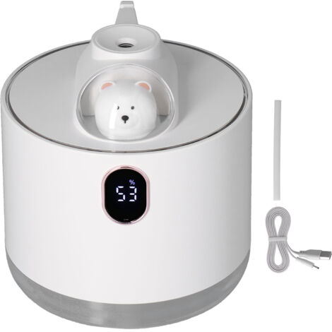 500ml Large Capacity Humidifier Spacecraft Night Light USB Charging Car Humidifier for HomeWhite (1/5)