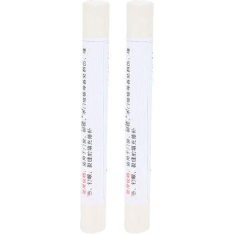2pcs Furniture Paint Floor Repair Crayon Scratch Patch Paint Pen Wood Composite Repairing Material Warm White (1/5)