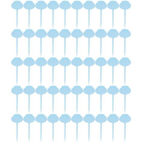 50Pcs Plant Labels Waterproof Flower Markers Plant Tag for Garden Nursery Flowers PottedBlue (1/5)