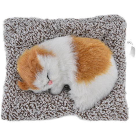 Simulation Cat Soft Plush Kitten Children Gift Activated Carbon Car Table Ornament Decoration (1/5)