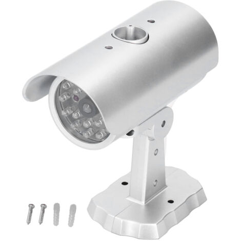 Simulation Camera Dummy Security Camera Monitor Fake Surveillance System with Flashing LED Light (1/5)
