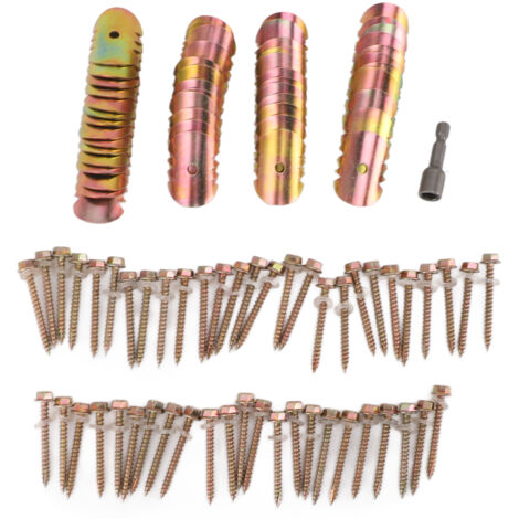 50 Sets Fence Wire Fasteners Carbon Steel Zinc Plated Rust Proof Wire Fencing Staples with Hex Socket Wrench for Repairing Fence (1/5)