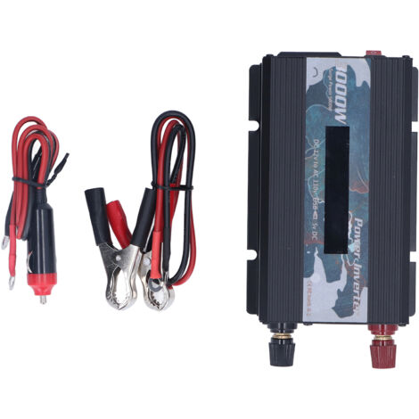 Pure Sine Wave Inverter DC 12V to AC 110V Multifunctional Power Battery Converter for Electrical ApplianceBlack (1/5)