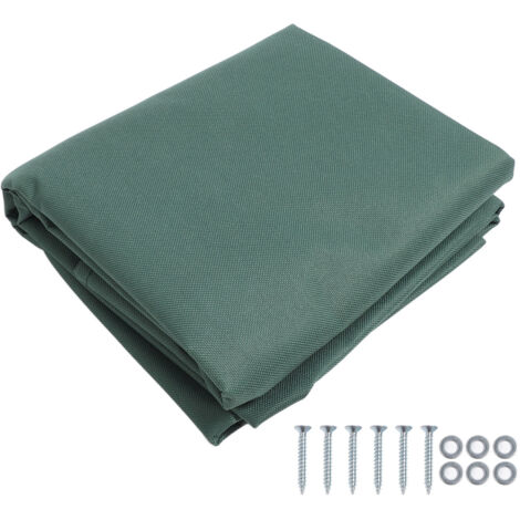 Outdoor Swingset Shade 600D Oxford Cloth Sunproof Waterproof Playground Replacement Canopy Swing Set Tarp Cover for Backyard Green (1/5)