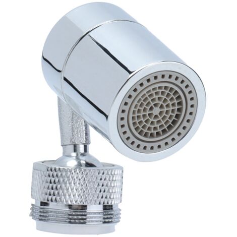 720° Rotatable Sink Faucet Aerator Sprayer Head with 2 Water Outlet Modes 4 Layers Net FilterM24 Male Thread (1/5)