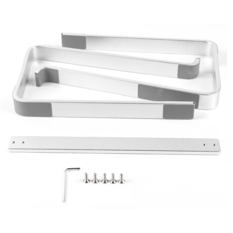 Desktop Laptop Stand Ergonomic Aluminum Alloy Laptop PC Computer Riser Cooling Shelf for Home Office Silver (1/5)