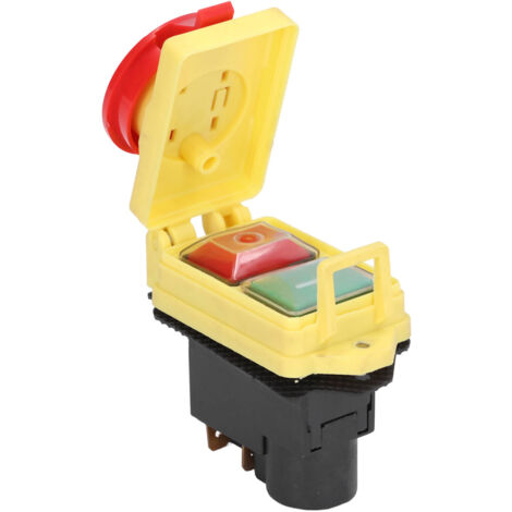 250V Industrial Electromagnetic Switch Waterproof ON Off Push Button Switches for Cutting Machine (1/5)