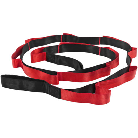 Stretch Strap Yoga Nylon Elastic Band Exercise Equipment for Home Workout Flexibility PilatesRed (1/5)