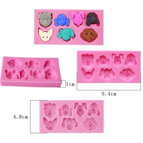 Chocolate Molds Cartoon Dog Candy Molds Cake Mold Silicone Baking Mold Fondant Mold for Home Kitchen DIY Baking Tools (1/5)