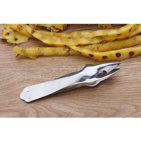 Fruit Peeler Knife Pointed Stainless Steel Vegetables Knife Kitchen Supplies for HouseholdEye Removing Clip