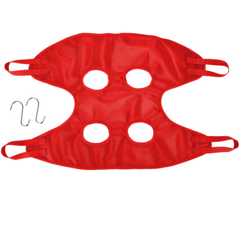 Dog Grooming Sling Multifunctional Pet Grooming Hammock Helper for Bathing Washing Grooming and Trimming NailRed S (1/5)