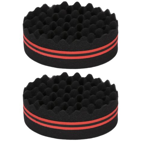 2PCS Double Sided Hair Curl Sponge 22 Hole Wavy Hair Sponge Brush Styling Tools for Home Salon